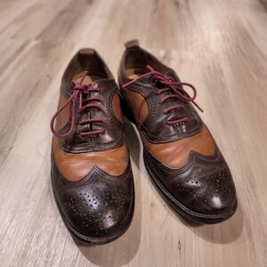 Johnston & Murphy Brown and Tan Oxford Shoes